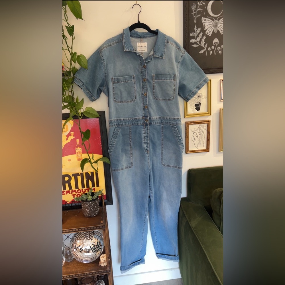 Light Blue Denim Jumpsuit